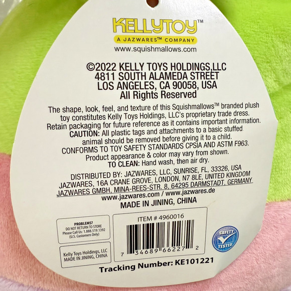 Squishmallows KellyToy Plush 8" Rutabaga The Catepillar Super Soft NEW with Tag - Picture 9 of 17